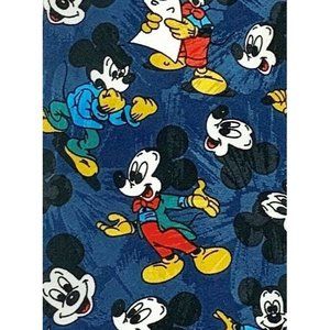 Mickey Unlimited Men's Novelty Necktie:  Mickey Mouse Sports Poses. Blue.